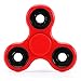 UNI-Novelty Tri-Spinner Fidget Toy Hybrid Ceramic Bearing Stress Reducer for ADD, ADHD, Anxiety, and Autism Adult Children with EVA Bag and Cleaning Cloth (Red)
