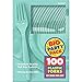 Big Party Pack Plastic Forks - Pack of 100 - Robin's-egg Blue