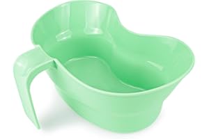 UPIQNG Emesis Basin,Vomit Basin Cup Plastic Mouthwash Cup with Hanging Handle Graduated Kidney Shaped Bowl Oral Care Accessor