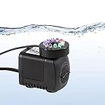 IRISH Submersible Water Pump with 12 LED Light for Indoor Fountain, Pool, Garden, Pond, Fish Tank, Aquarium, Hydroponic, Statuary