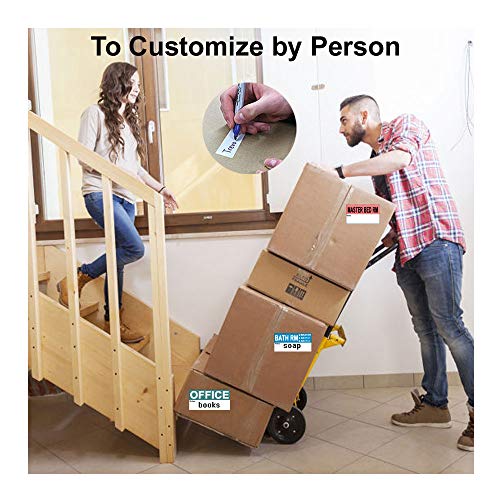 Andaz Press 720 Moving Labels - Color Coded Stickers For 1-5 Bedroom House Moving