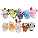 zorvo Soft Plush Animal Finger Puppet Set (10 Piece)