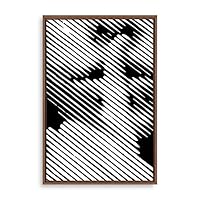 Framed Canvas Wall Art Modern Geometric Pattern Canvas Prints Home Artwork Decoration for Living Room,Bedroom - 16x24 inches