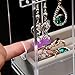 Biutee Acrylic Jewelry Boxs for Women Earrings Holder Jewelry Organizer Necklace & Bracelet Hanger Display Stand Clear Storage Case Decor Gifts for Girls