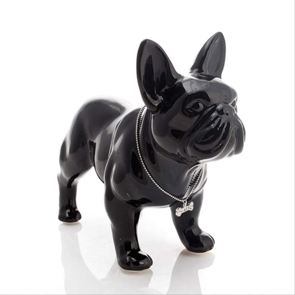 Bouledogue Français Statue Chien Art Sculpture Céramique Artisanat