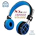Kids Headphones Bluetooth 85dB Volume Limiting On Ear Headphones Foldable Headset Earphones with AUX 3.5mm Jack Mirco SD Card Slot FM Radio for Students Children for PC Tablets Cellphone(Blue)