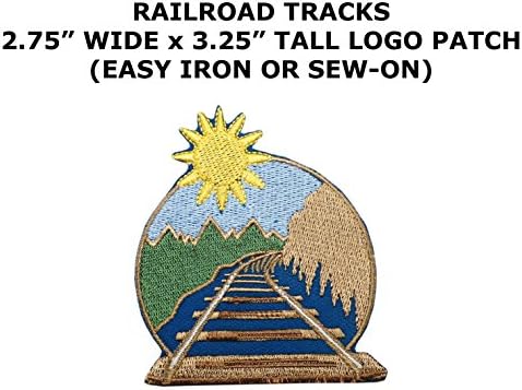 Railroad Tracks to Adventure National Park Souvenir Vacation Family Friends BFF Hiking Camping Outdoors Theme Cosplay DIY Decorative Embroidered Sew or Iron-on Patch By US Family Brand