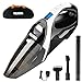 WELIKERA 12V 100W Cordless Portable Handheld Vacuum Cleaner, Black, Plastic and Lightweight Metal Construction, Stainless Steel Filter, Indoor Use, 2 Power Levels, Hard Floor and Carpet