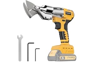 Cordless Sheet Cutter for DE-Walt 20V Max Battery, Electric Metal Shears with 360° Pivoting Head, Maximum Torque 221 Ft-Lbs, 