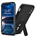 SALAWAT for iPhone 11 Pro Max Case, Slim PU Leather Vintage Shockproof Phone Case Cover Lightweight Soft TPU Bumper Hard PC Hybrid Protective Case for iPhone 11 Pro Max 6.5 Inch 2019 (black)