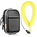 Waterproof Camera Float and Digital Camera Case(2 pack), Rukoy Universal Floating Wrist Strap and Black EVA Shock Resistant Digital Camera Bag for Sony Canon, Nikon,Panasonic,Keys and Sunglass