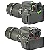 First2savvv 2 X Rubber Eyepiece Eyecup Magnifying Eyepiece for Nikon D610 D600 D300S D7200 D7100 D7000 D90 D300 D200 D80 D70 D70S D60 DSLR Camera DK-21 DK-23 QJQ-OX-N-01