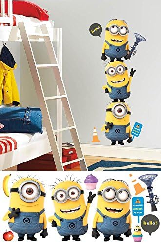 Despicable Me 2 Minions Giant Peel and Stick Giant Wall Decals 18 x 40in
