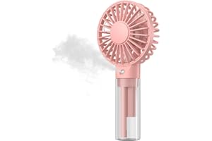 TOPK Portable Misting Fan - Rechargeable Handheld Personal Spray Water Mist Fan 32ml Water Tank Mini Cooling Hand Fans for Travel, Outdoors, Makeup, Camping, Home, and Office Use