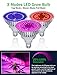 MZVUL LED Grow Light Bulb Timing 100W Full Spectrum Plant Light Bulb Dimmable with 3 Modes Auto On/Off Grow Lights for Indoor Plants Garden Flowers Vegetables Greenhouse Hydroponic Growing (E26/E27)
