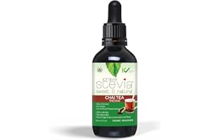 CRAVESTEVIA - All Natural Liquid Stevia Drops - Sugar Replacement | Organic | Gluten Free | Non-GMO | 30ml Bottle (Chai Tea)