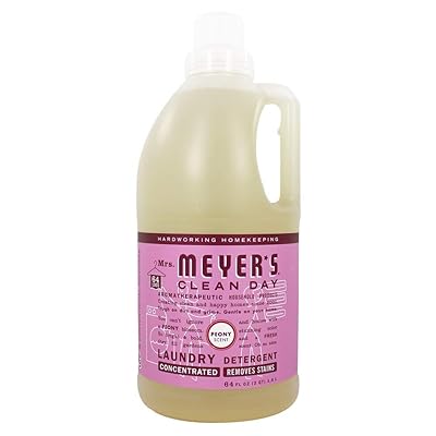 Mrs Meyer's, Laundry Detergent Concentrated Peony Scent, 64 Fl Oz