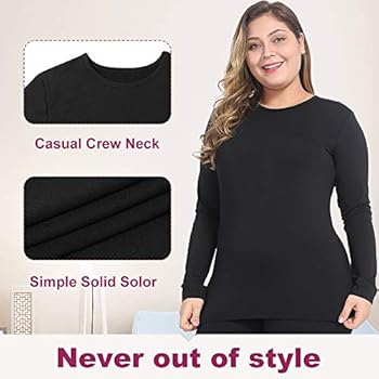 plus size thermal tops