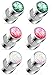 Opal Glitter Fake Cheater Plugs Stud Earrings - 16g, 316L Surgical Steel - Sold as Pair