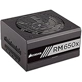 Corsair CP-9020091-UK RM650x 650 W 80 Plus Gold Certified Modular 135 mm Thermally Controlled Fan Power Supply Unit - Black