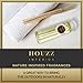 HOUZZ Interior Vanilla Bean Reed Diffuser Refill Oil with Sticks, Home Scent for Living Room, Bathroom and Kitchen, with Vanilla Absolute Essential Oils, Made in The USA