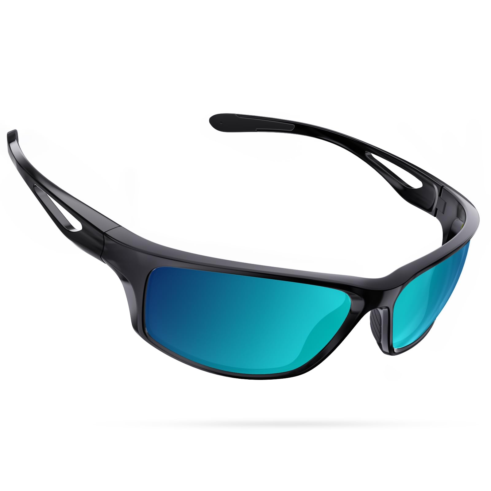 CHEREEKI Sunglasses, Polarized Sunglasses with 100% UV400 Protection and Unbreakable Frame TR90 for Golf Fishing Running Cycling