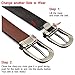 Mens Leather Belt With Removable Buckle & 1.3