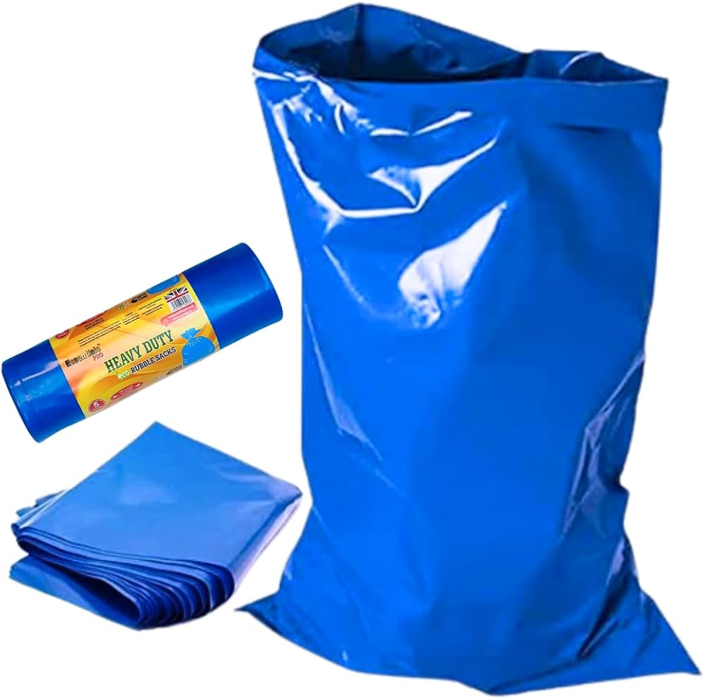 HomeSmith Large Heavy Duty Rubble Sacks Builders DIY Waste Bags - Pack of 5