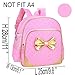 Moonwind Bow Waterproof Kindergarten Kids Toddler Backpack Girls School Book Bag (Pink)