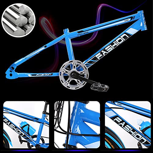 22 inch kinderfiets, kindermountainbike met dubbele schijfrem, frame van koolstofhoudend staal, antislip en slijtvaste… - Image 3