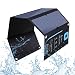 BigBlue 5V 28W Solar Charger with Digital Ammeter, Waterproof Foldable Solar Panels with Dual USB Ports Compatible with iPhone Xs/XS Max/XR/X/8/7S, iPad Air 2, Galaxy S8/S7/S6/Edge, LG, Nexus etc.