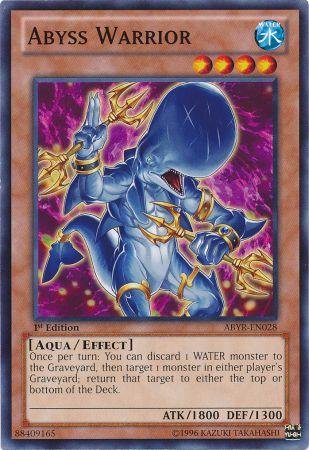 Yu-Gi-Oh! - Abyss Warrior (ABYR-EN028) - Abyss Rising - 1st Edition - Common