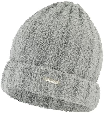 Spyder Womens Sweater Fleece Cuff Beanie, Black, One Size at