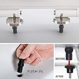 Mclcvp7re 4 Pack Universal Toilet Seat Screws Hinges Bolts Fittings Black view 4