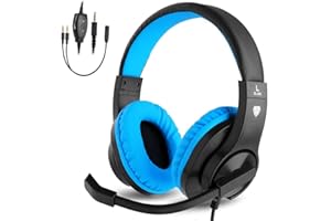 BlueFire 3.5mm Gaming Headset, Bass Stereo Over-Ear Gaming Headphone, Kids Headphone with Microphone and Volume Control for P