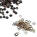 Antique Brass Eyelet Grommets, Leathercraft Accessory Fasteners Kit with Washers for Repairs Decoration(4mm)