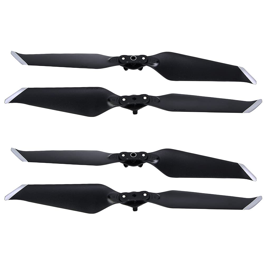 Drone Propellers Noise Reducing Quick Release High Strength 2 Pair Set for Outdoor Use Gray Edge