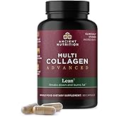 Ancient Nutrition Multi Collagen Advanced Lean with Probiotics, Hydrolyzed Collagen Peptides Supports Healthy Weight Loss and Fat Loss, 90 Count