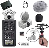 Zoom H6 Six-Track Portable Handy Recorder Kit with Deadcat Windscreen, Shockmount, Camera Mount and Mic Grip
