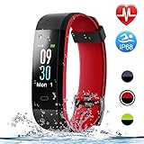 Letsfit Fitness Tracker with Heart Rate Monitor, Color Screen Smart Watch with Sleep Monitor, Step Counter, Calorie Counter, IP68 Waterproof Pedometer Watch for Kids Women Men