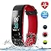 Letsfit Fitness Tracker with Heart Rate Monitor, Color Screen Smart Watch with Sleep Monitor, Step Counter, Calorie Counter, IP68 Waterproof Pedometer Watch for Kids Women Men