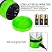 outlite [Solar Power] 240 Lumen Solar Rechargeable LED Camping Lantern Flashlight, Portable Water Resistant Outdoor Survival Lamp for Hiking Fishing Emergency Outages (Green)