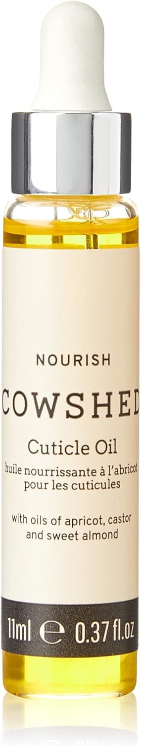 Cowshed Nourish Cuticle Oil 11ml - Hydrating Nail & Cuticle Oil with Apricot, Castor & Sweet Almond Oil - Strengthens, Softens & Conditions Dry Cuticles