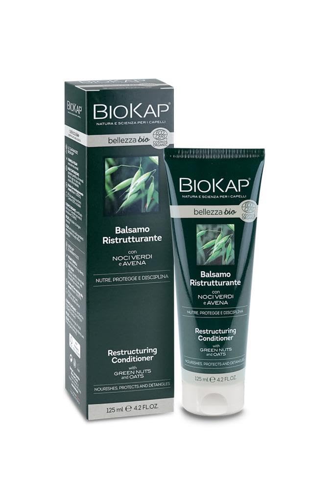 BIOKAP BELLEZZA Organic Restructuring Conditioner 125 ml Suitable for All Hair Types Detangles and Nourishes Hair Organic Extracts Vegan
