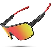 Lamicall XL Size Polarized Sports Sunglasses for Men Women, Large UV400 Protection Sun Glasses, Running Cycling Baseball