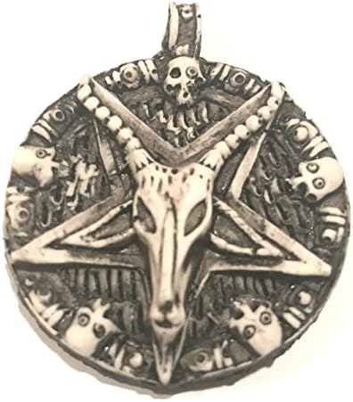 Freedom Satanic Inverted Pentagram Sabbatic Goat Head Pendant For Necklace