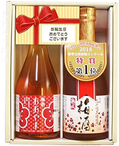 Amazon Co Jp 誕生日梅酒 誕生日カード 熨斗付き 全国酒類コンクール特賞第1位高千穂梅酒300ml と おおやま梅酒300ml ホワイト箱入 誕生日梅酒 誕生日お酒 誕生日プレゼント 誕生日贈り物 誕生日ギフト 食品 飲料 お酒