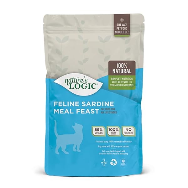 NATURE’S LOGIC SARDINE DRY CAT FOOD (1 PACK),...