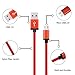 Frieso Micro USB Charging Cable, 10-Feet (3 Pack) - Red