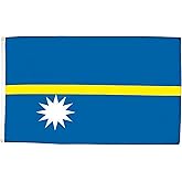 AZ FLAG - Nauru Flag - 3x5 Ft - 100D Polyester Nauruan Banner with Two Metal Grommets - Fade Resistant - Vivid Colors - 3' x 5' Feet - 150x90 Cm